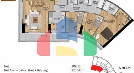 Квартира 5+1 в Стамбуле