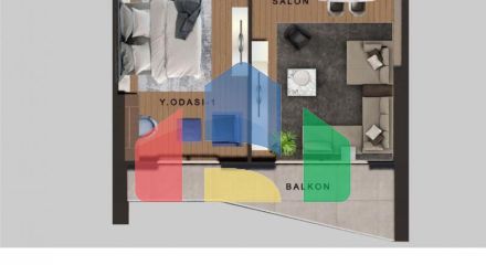 Квартира 3+1 с видом на море в Стамбуле