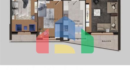 Квартира 3+1 с видом на море в Стамбуле