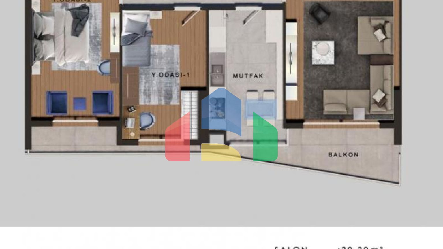Квартира 3+1 с видом на море в Стамбуле
