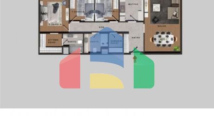 Квартира 3+1 с видом на море в Стамбуле