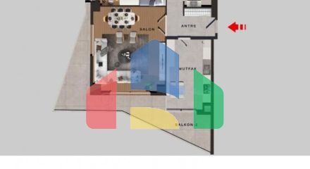 Квартира 3+1 с видом на море в Стамбуле