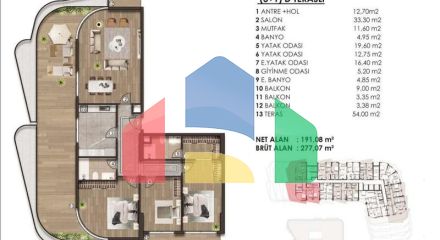 Квартира 1+1 в Стамбуле