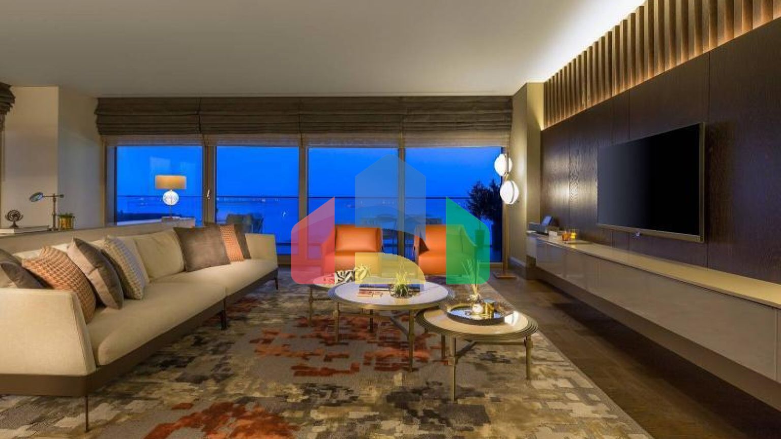 Дюплекс 4+2 с видом на море в Стамбуле