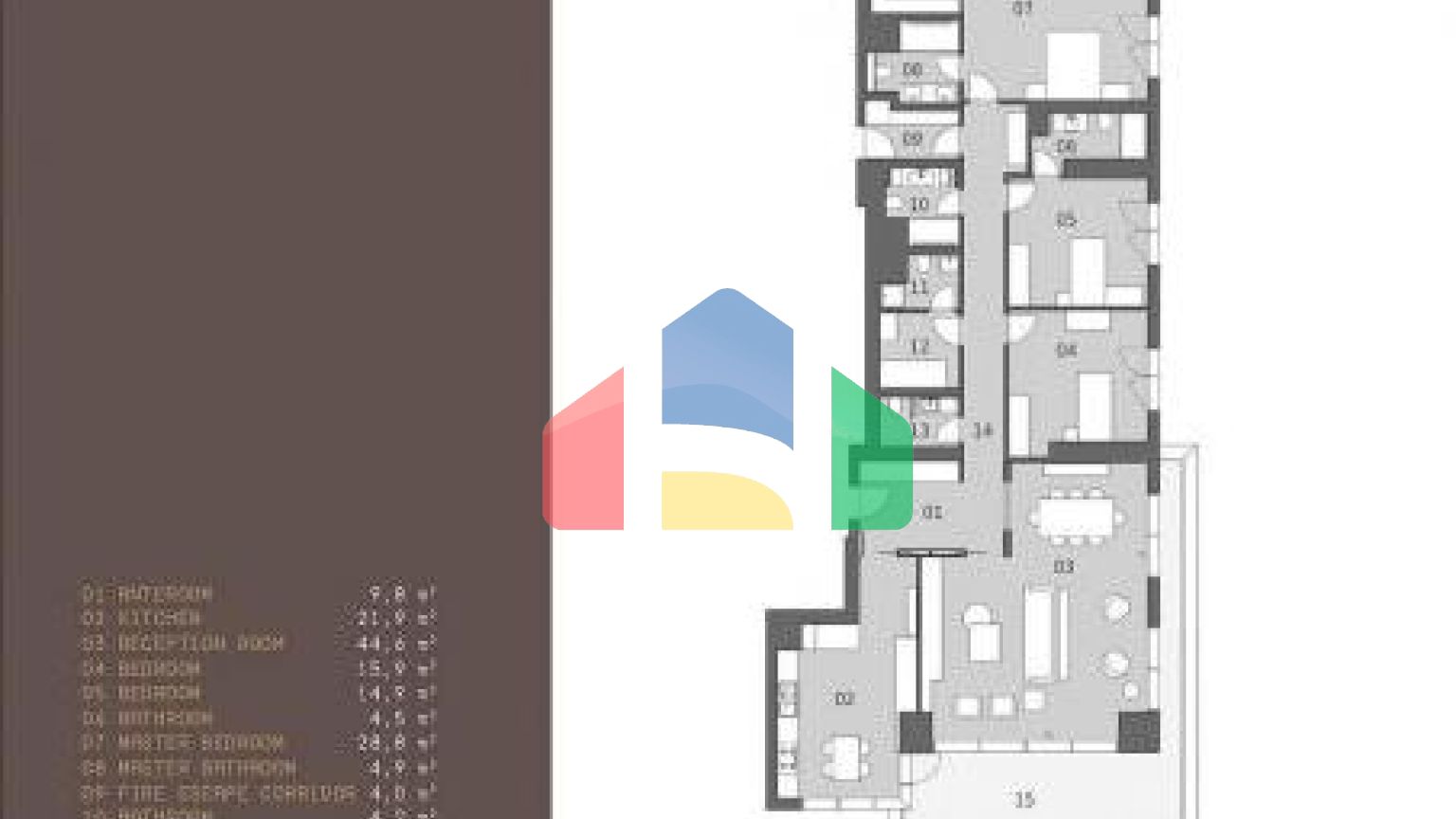 Дюплекс 4+2 с видом на море в Стамбуле