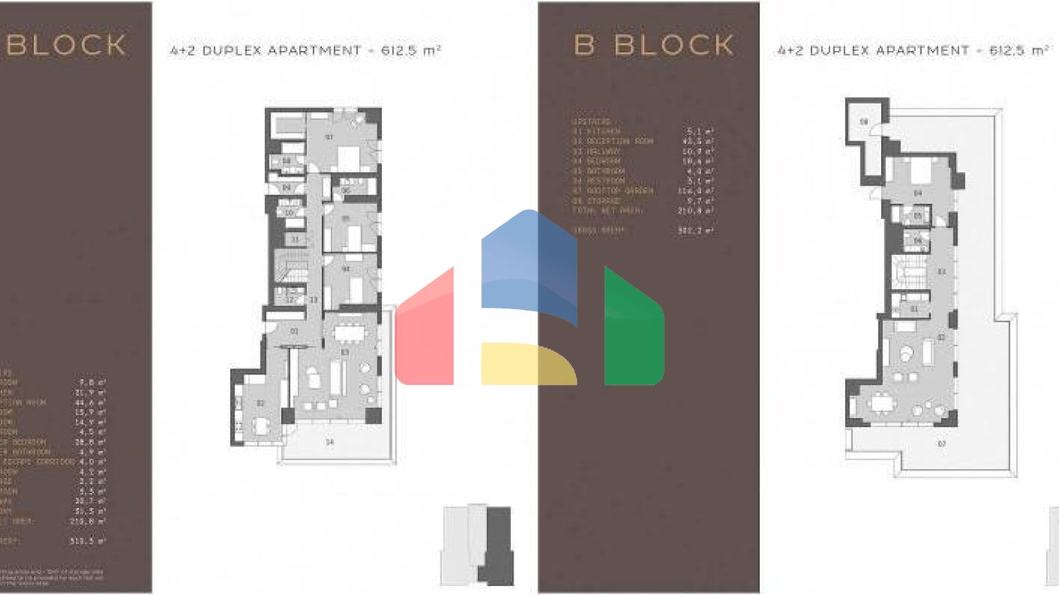 Дюплекс 4+2 с видом на море в Стамбуле