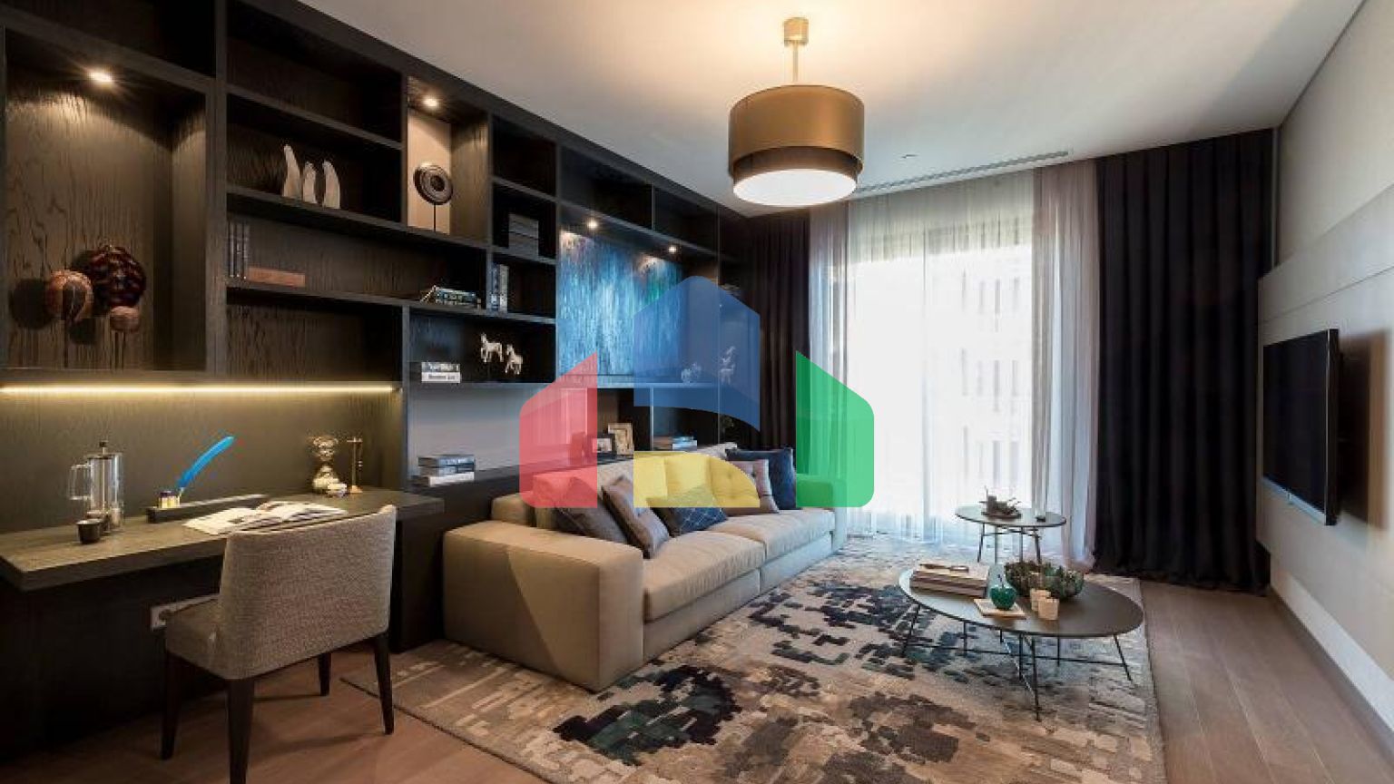 Квартира 4+1 с видом на море в Стамбуле