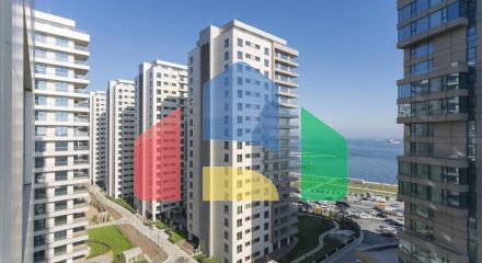 Квартира 1+1 с видом на море в Стамбуле