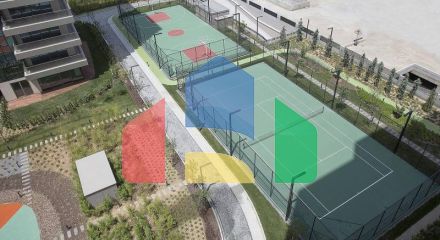 Квартира 1+1 с видом на море в Стамбуле