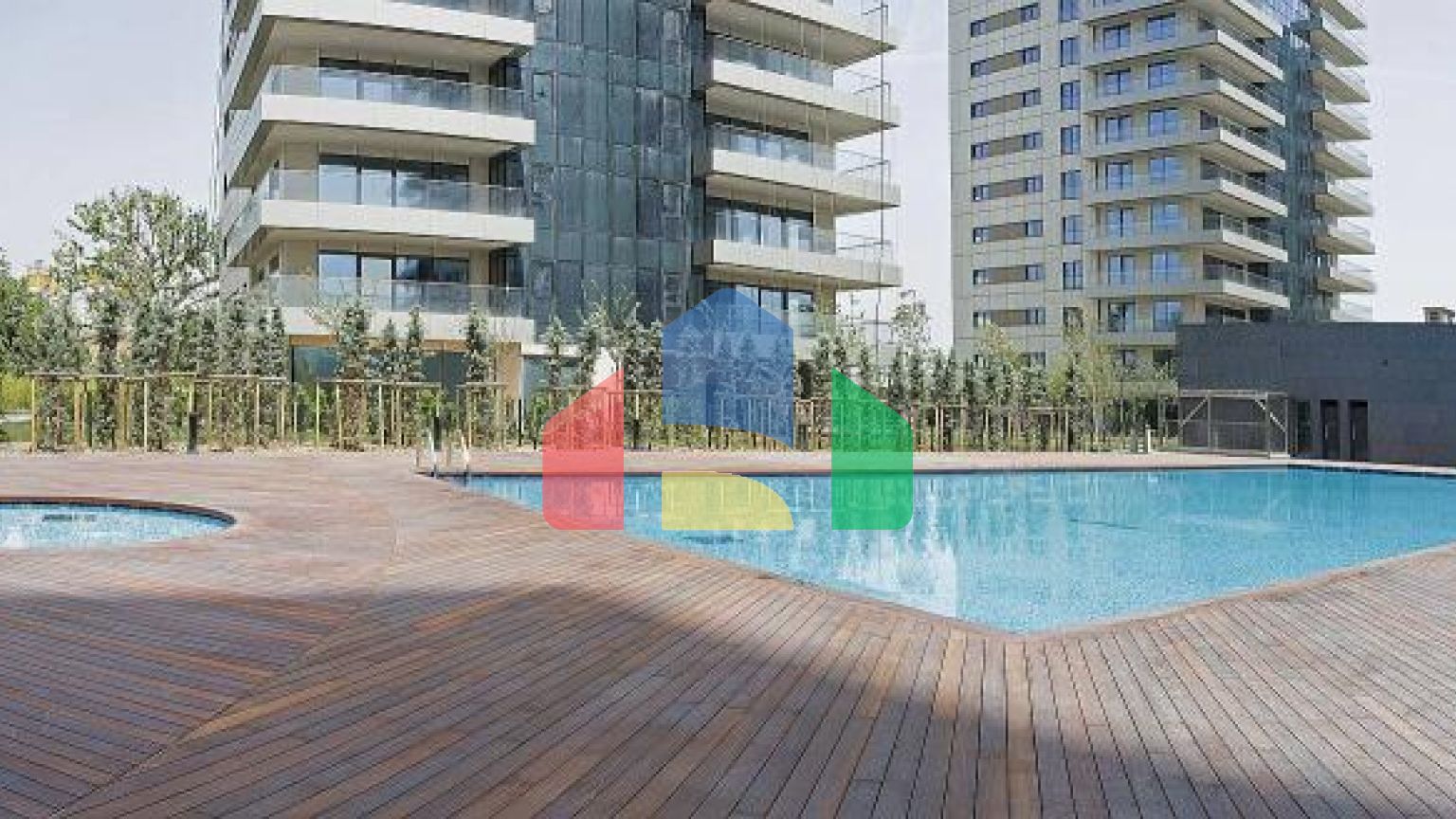 Квартира 1+1 с видом на море в Стамбуле