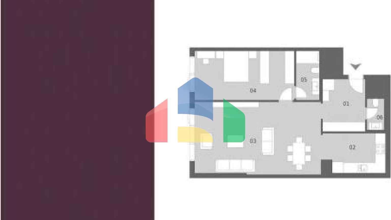 Квартира 1+1 с видом на море в Стамбуле