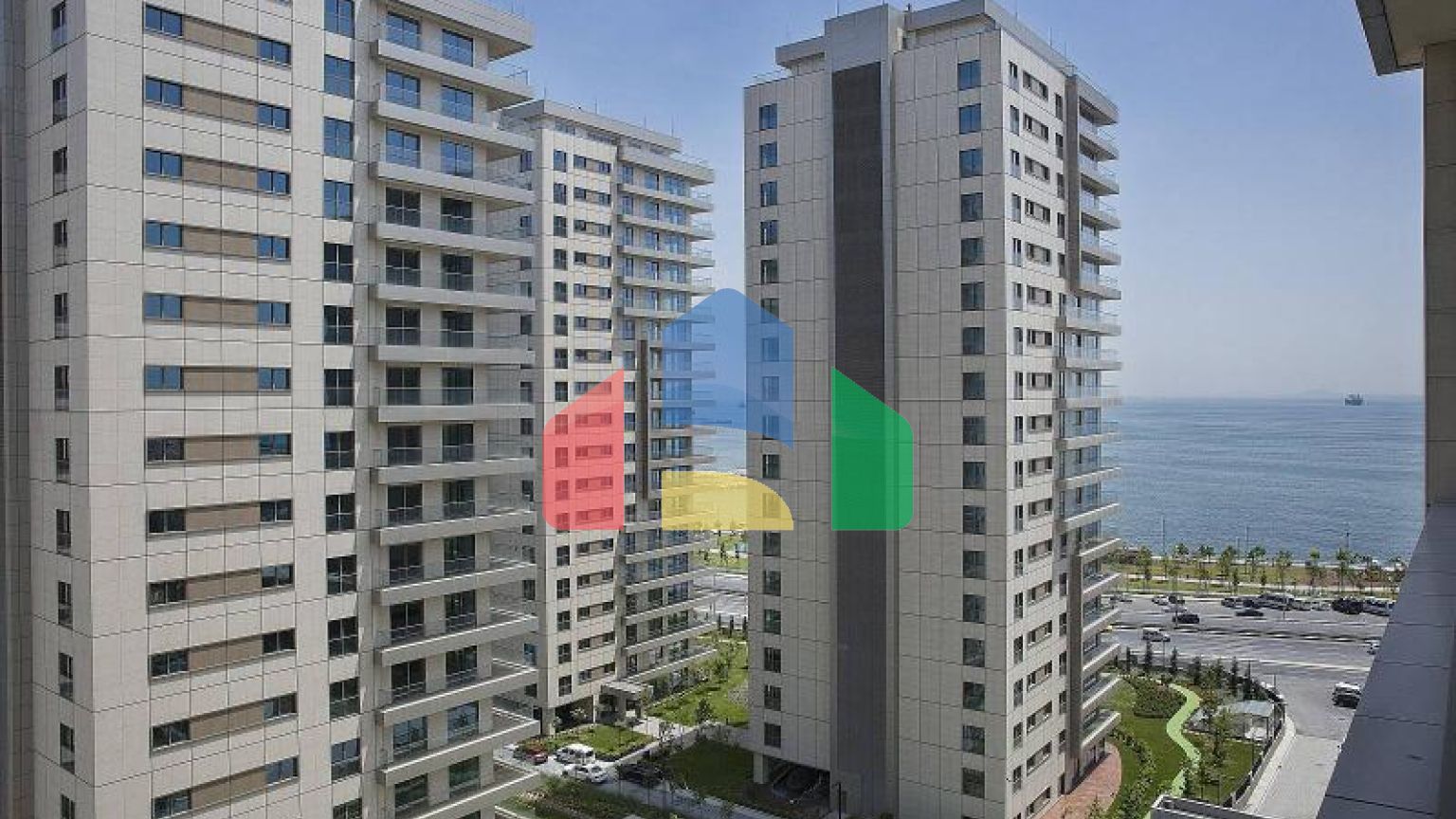 Квартира 2+1 с видом на море в Стамбуле