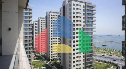 Квартира 2+1 с видом на море в Стамбуле