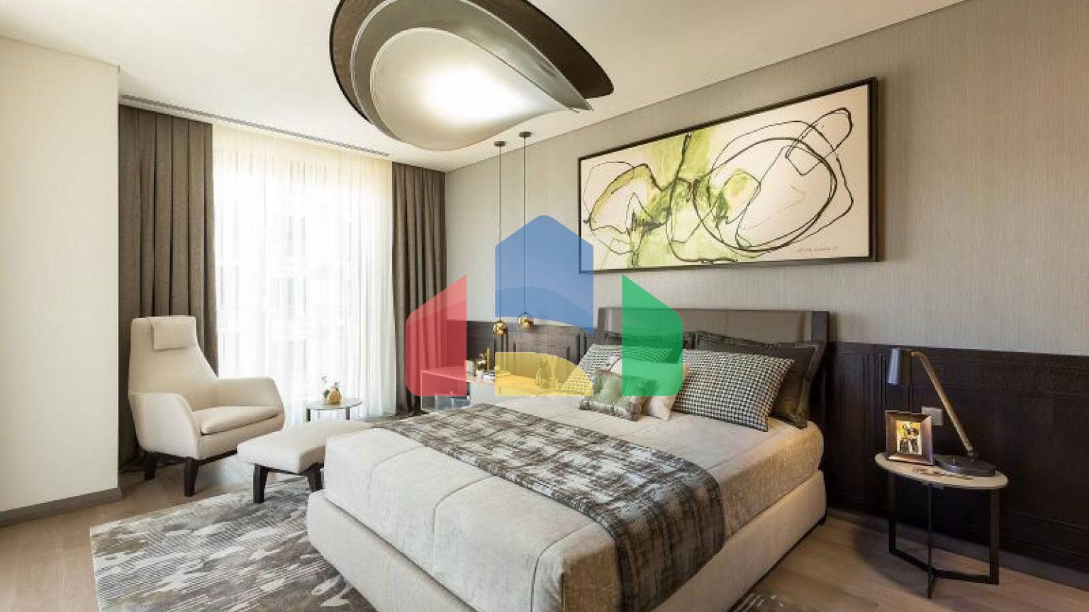 Квартира 2+1 с видом на море в Стамбуле