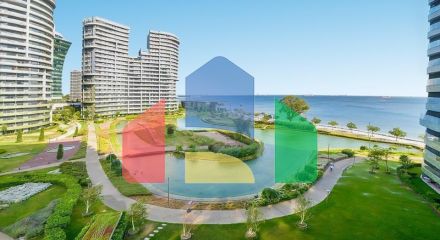 Квартира 1+1 с видом на море в Стамбуле