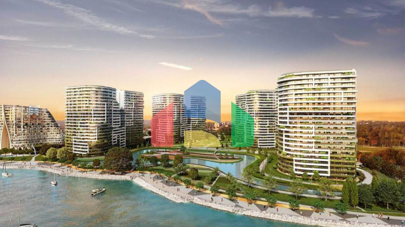 Квартира 1+1 с видом на море в Стамбуле