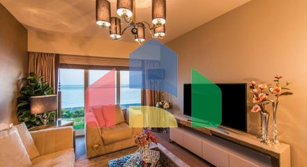 Квартира 1+1 с видом на море в Стамбуле