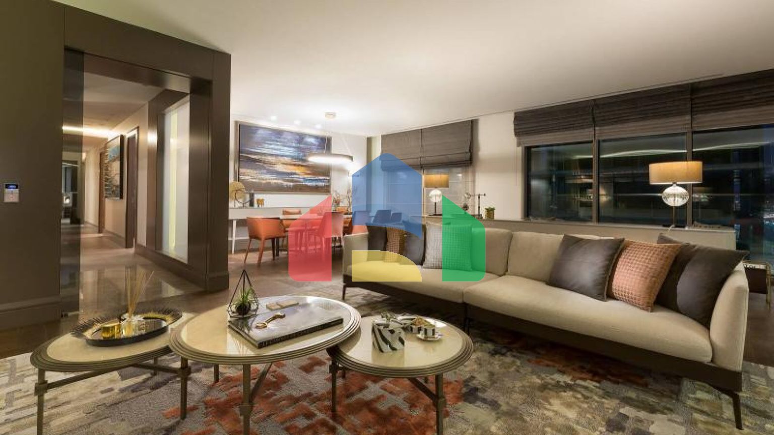 Дюплекс 5+2 с видом на море в Стамбуле