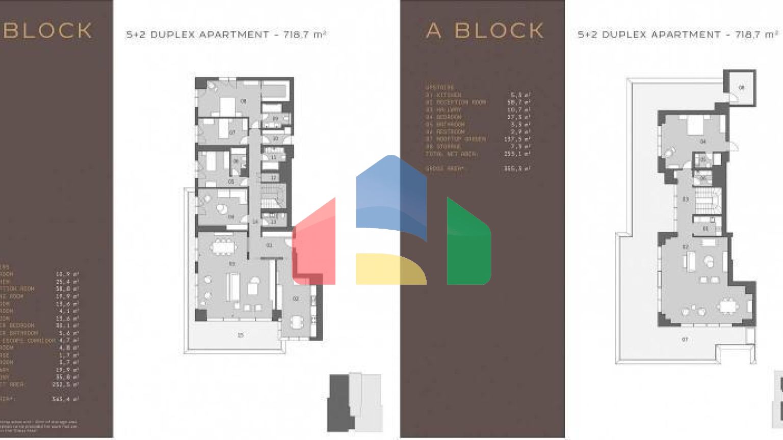 Дюплекс 5+2 с видом на море в Стамбуле