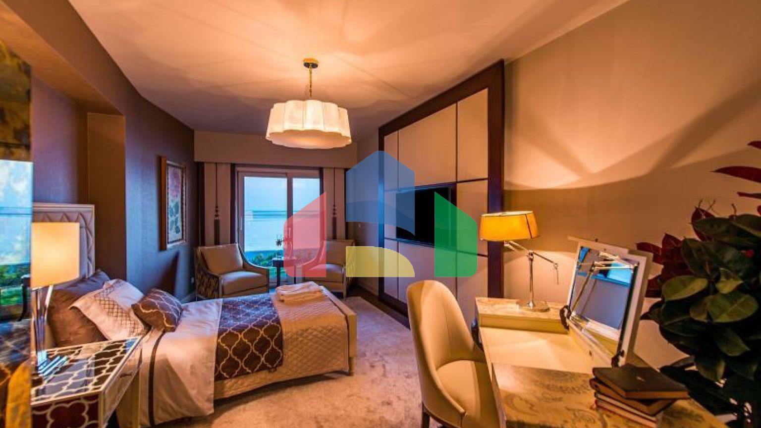 Квартира 4+1 с видом на море в Стамбуле