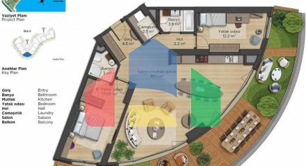 Квартира 4+1 с видом на море в Стамбуле Квартира 4+1 с видом на море в Стамбуле