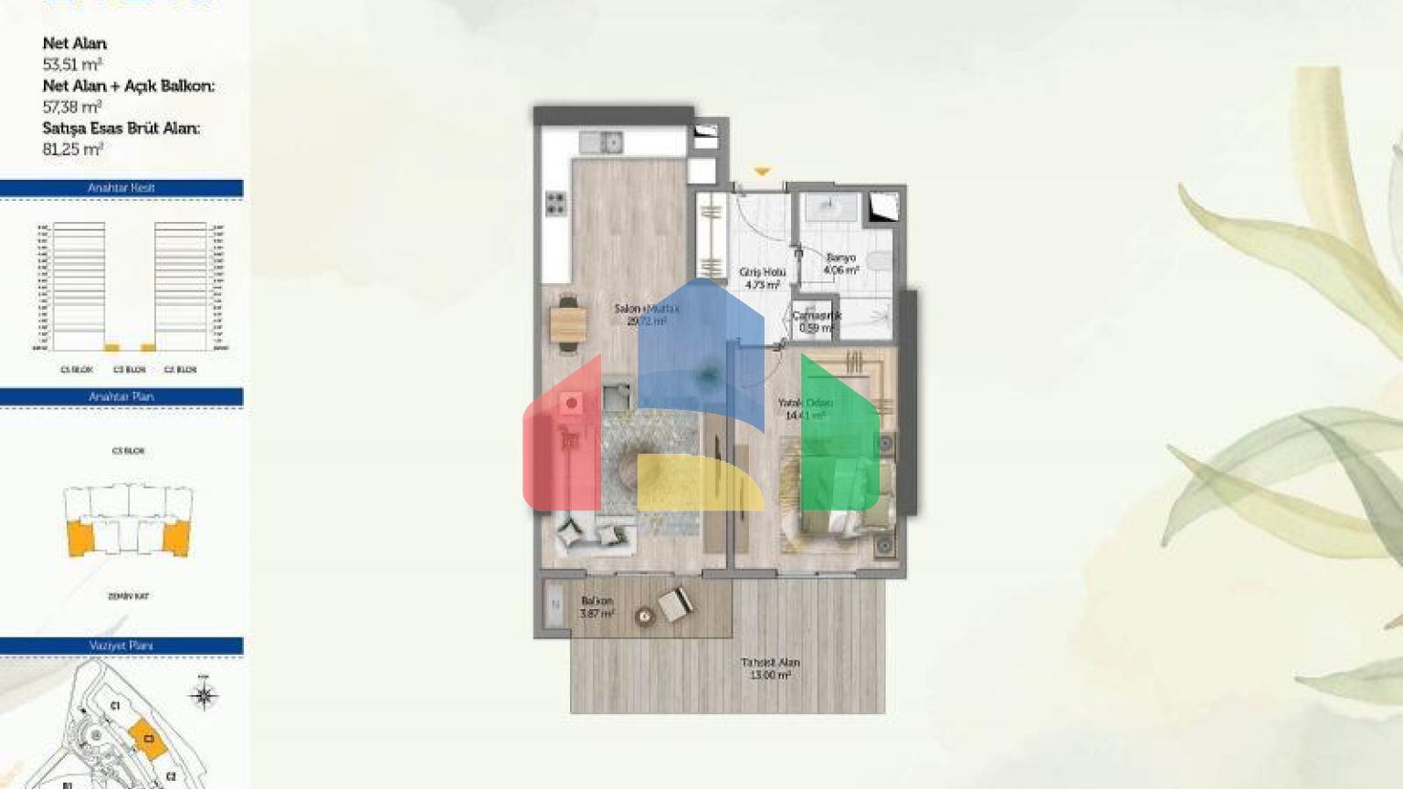 Квартира 3+1 в Стамбуле