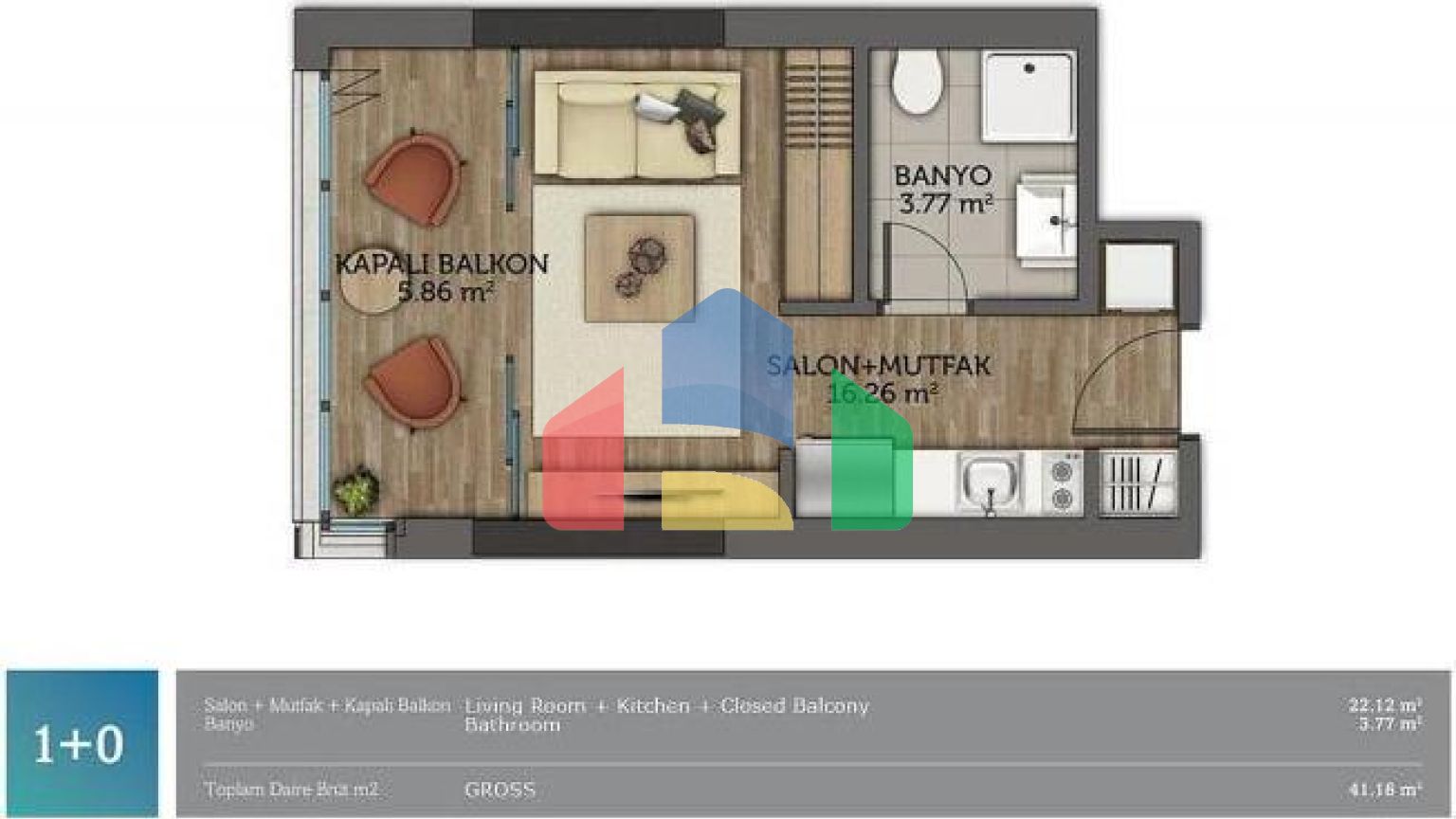 Квартира 3+1 в Стамбуле