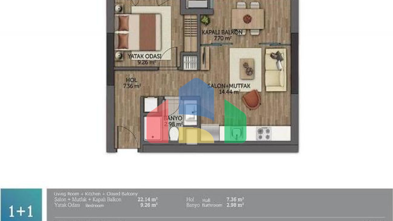 Квартира 3+1 в Стамбуле