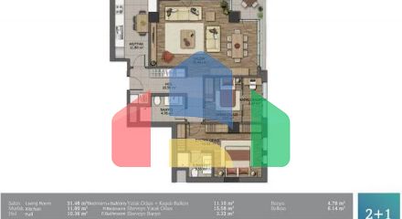 Квартира 3+1 в Стамбуле