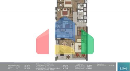 Квартира 3+1 в Стамбуле