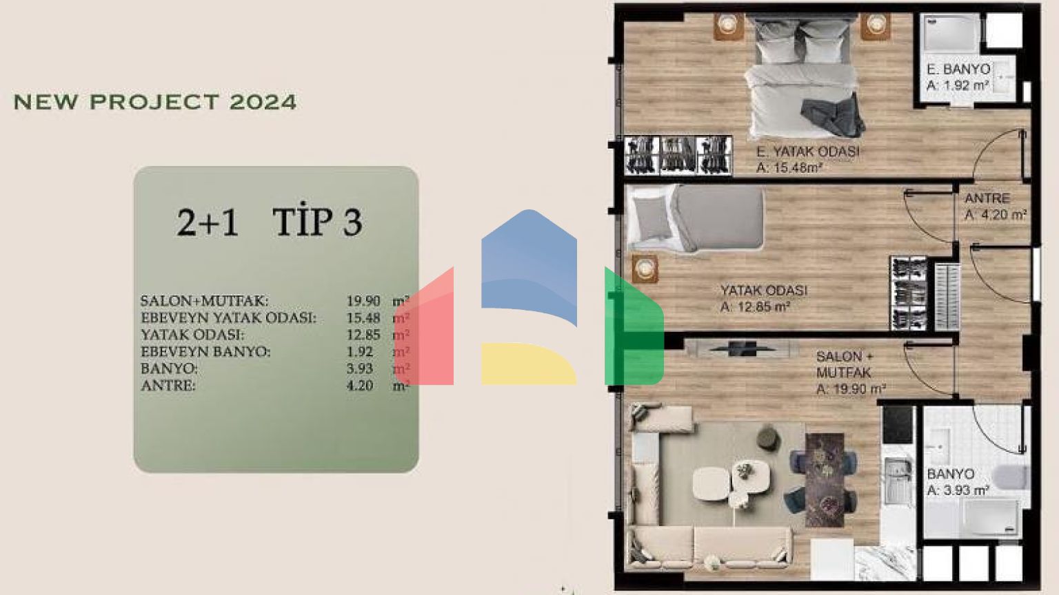 Квартира 1+1 в Стамбуле