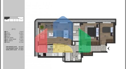 Квартира 2+1 в Стамбуле