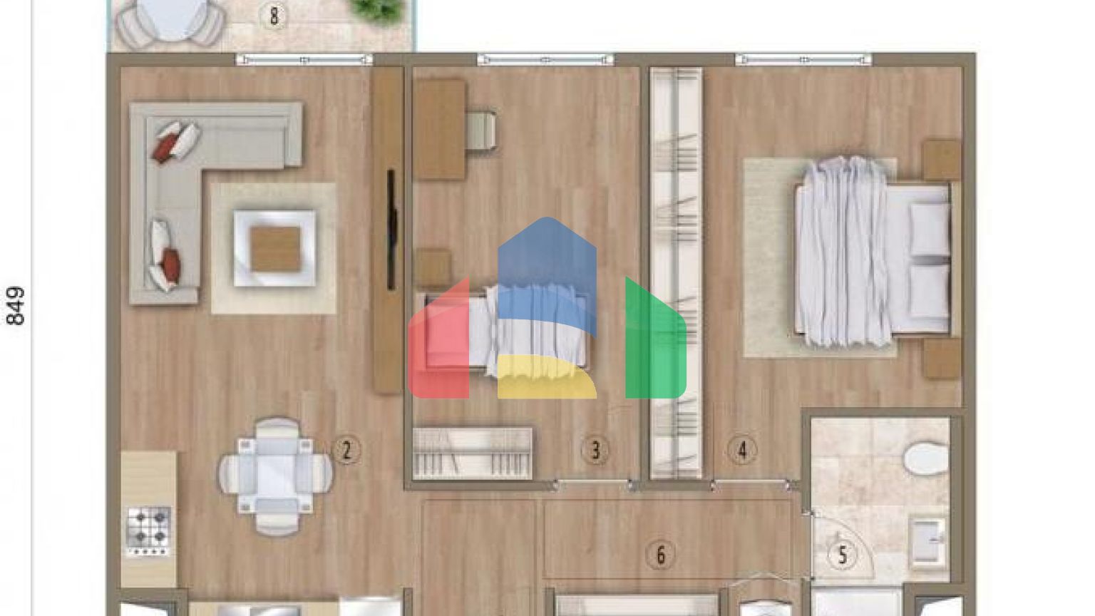 Квартира 2+1 в Стамбуле