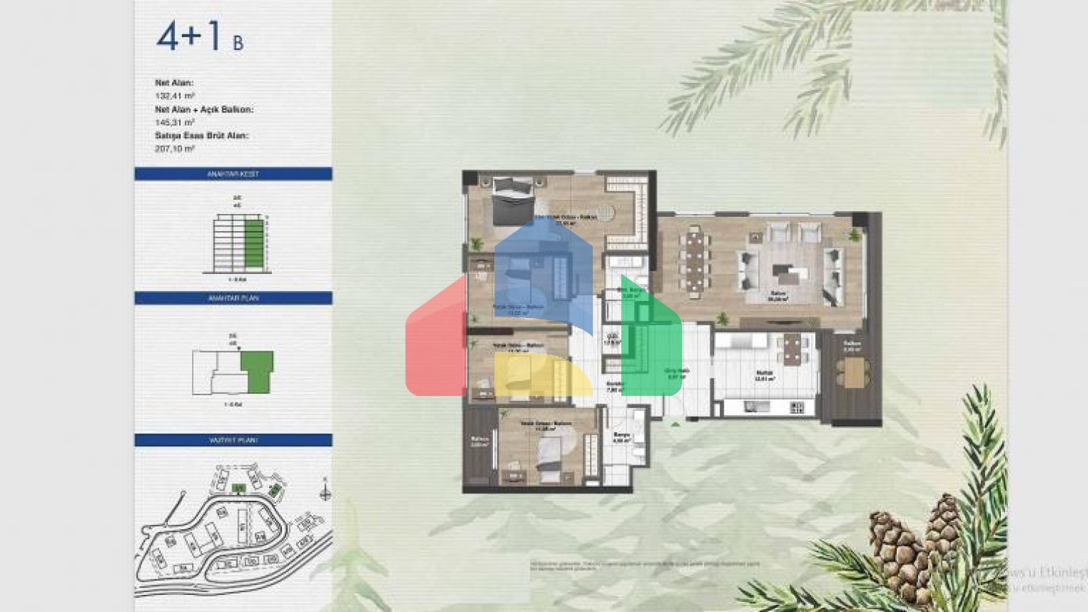 Дюплекс 5+1 в Стамбуле