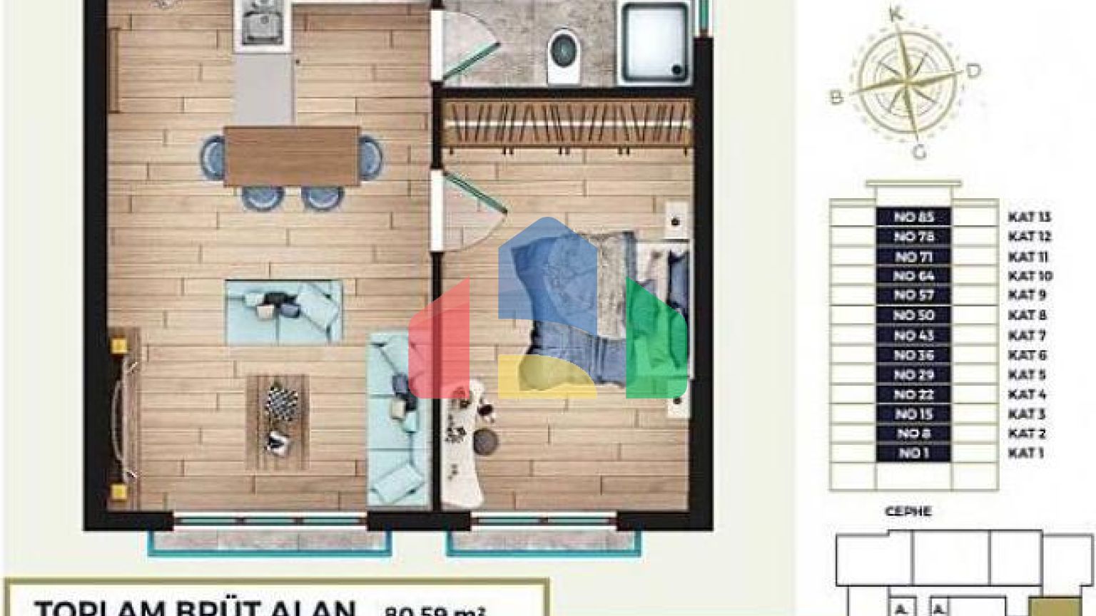Квартира 2+1 в Стамбуле