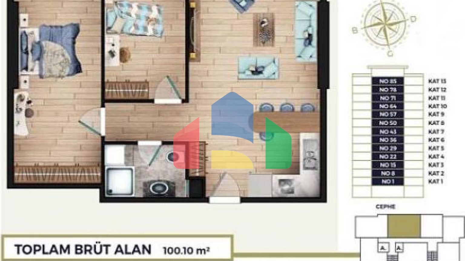 Квартира 2+1 в Стамбуле