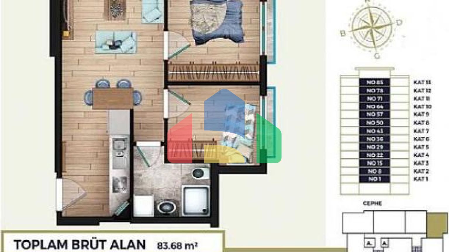 Квартира 2+1 в Стамбуле