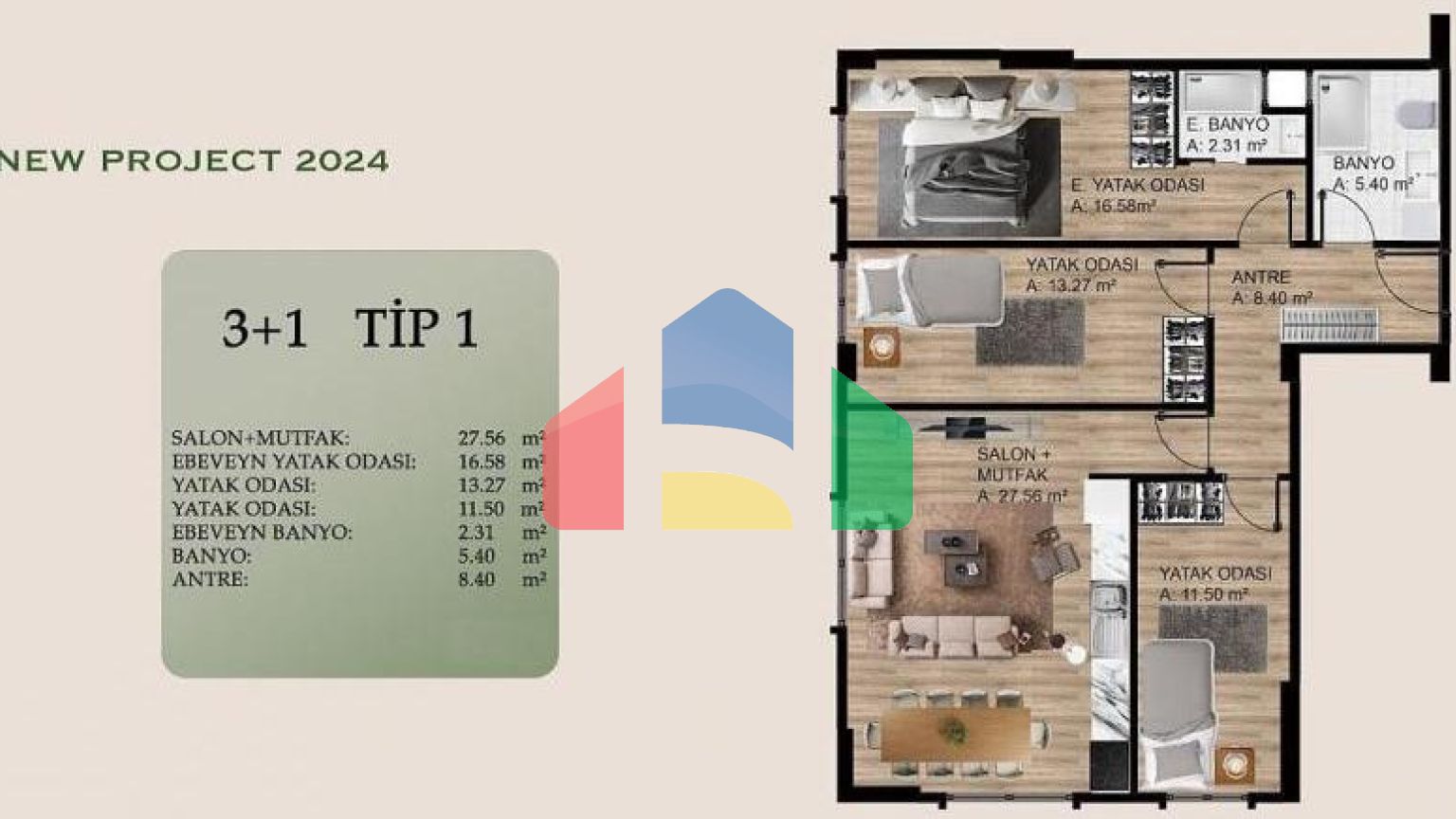 Квартира 2+1 в Стамбуле