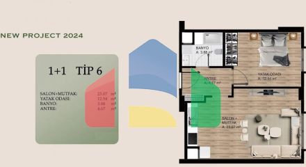 Квартира 3+1 в Стамбуле