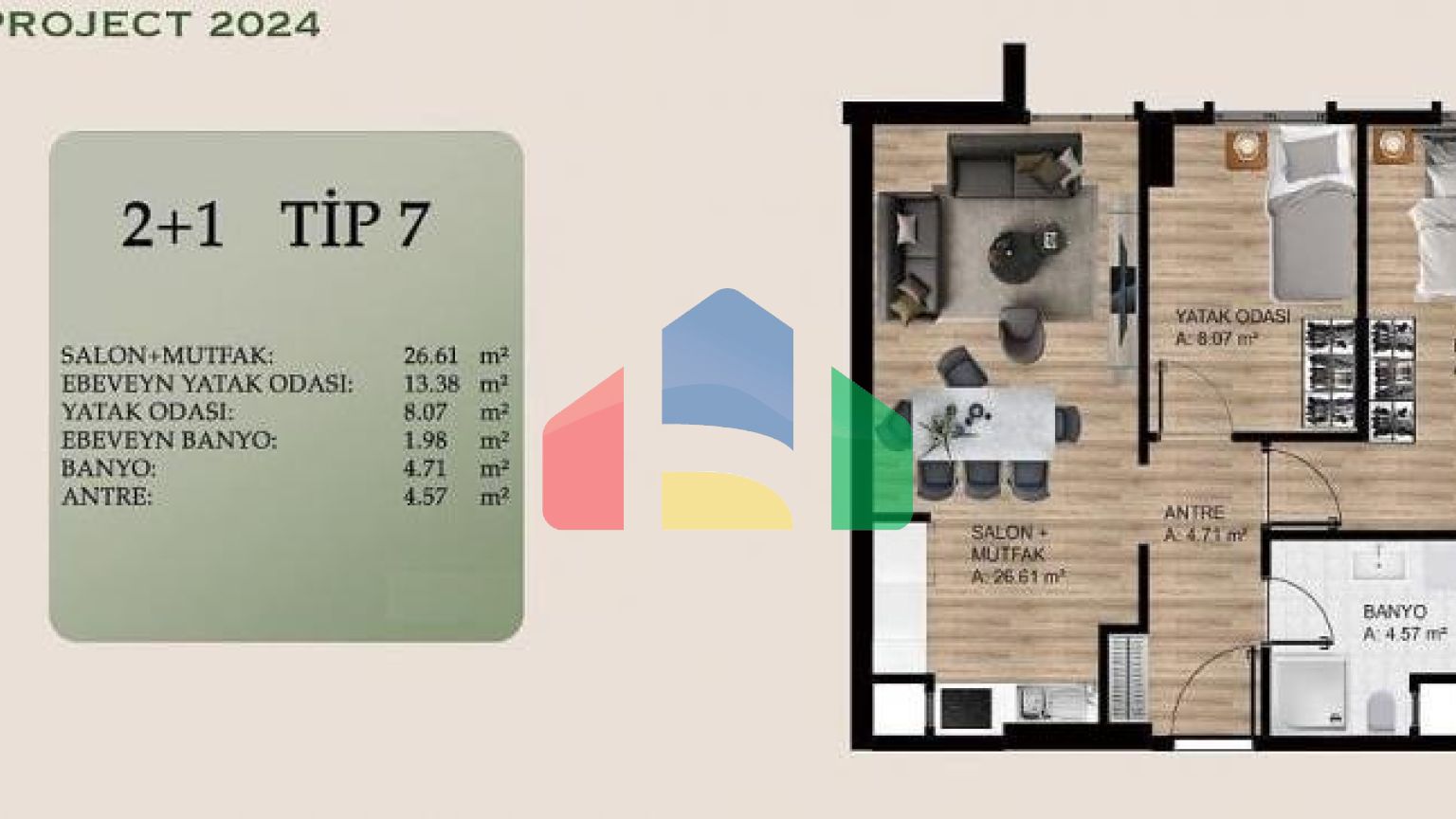 Квартира 3+1 в Стамбуле