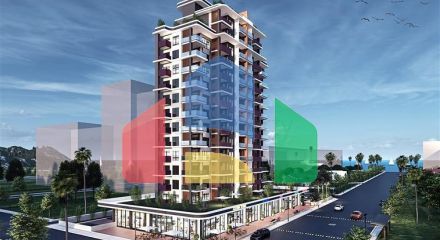 A complex under construction in Mersin