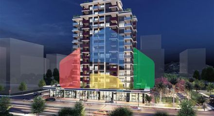 A complex under construction in Mersin