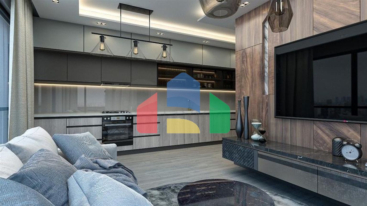 Привлекательный проект в 600 м от моря в Мерсине