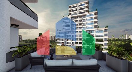 Привлекательный проект в 600 м от моря в Мерсине