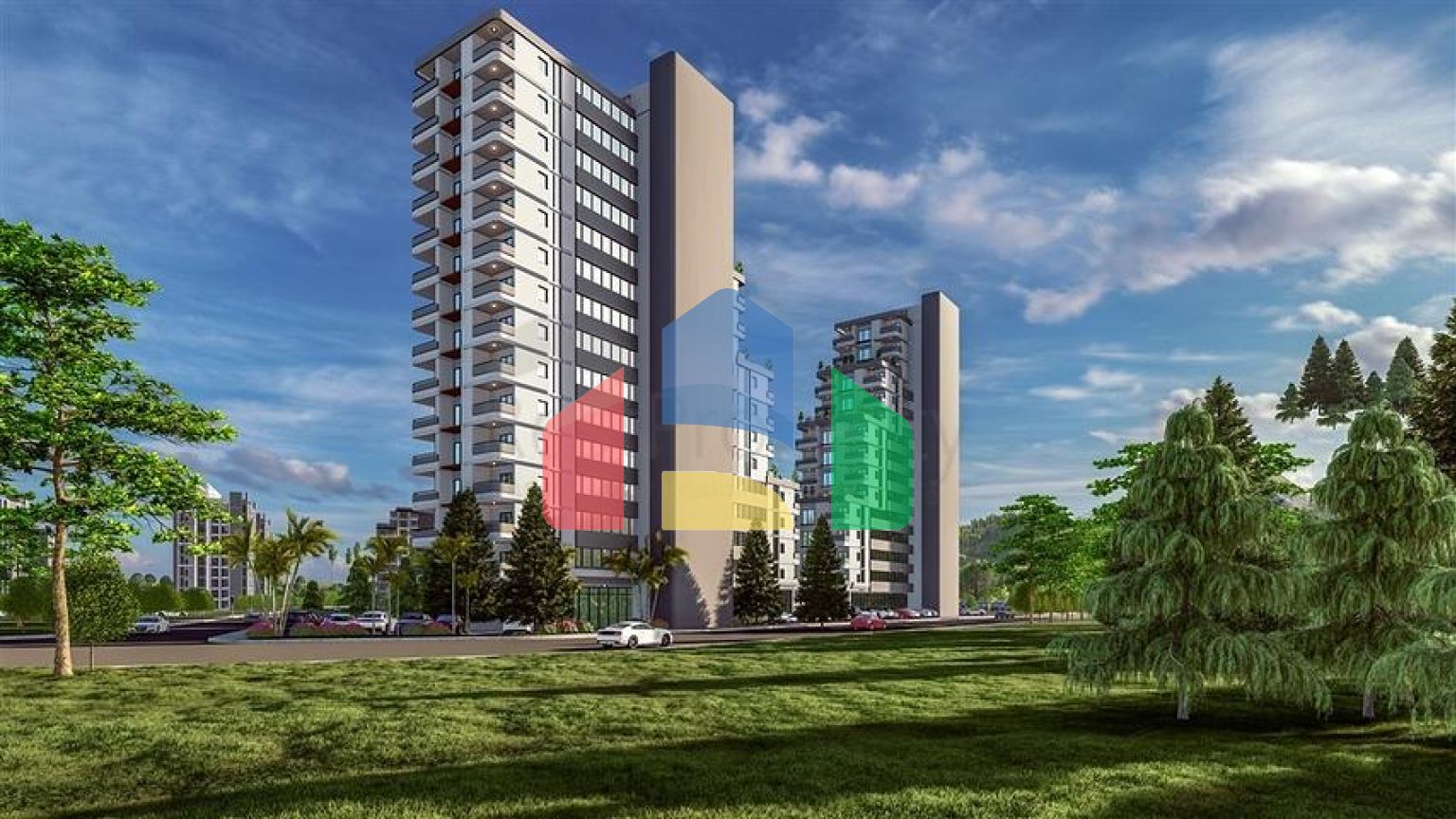 Привлекательный проект в 600 м от моря в Мерсине