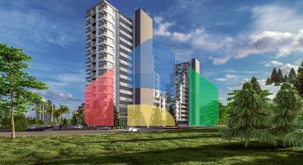 Привлекательный проект в 600 м от моря в Мерсине