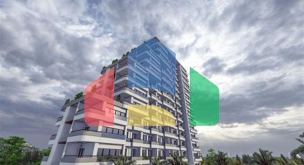 Привлекательный проект в 600 м от моря в Мерсине