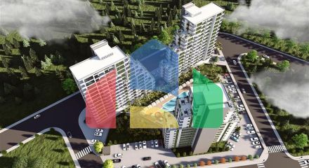 Привлекательный проект в 600 м от моря в Мерсине