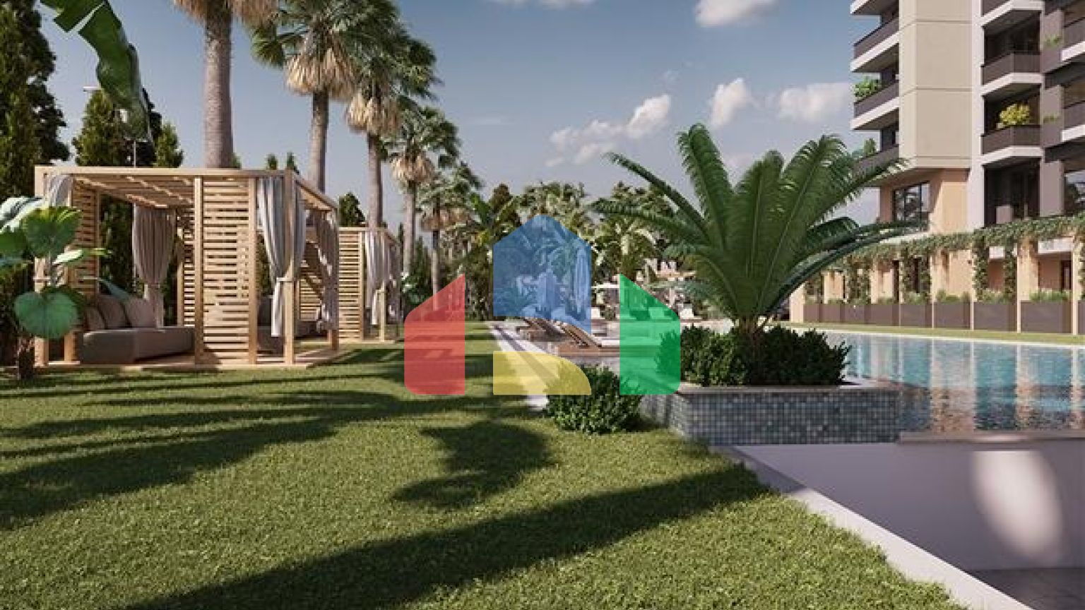 Жилой комплекс на завершающей стадии строительства в микрорайоне Тедже