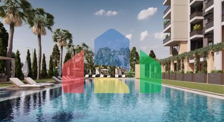 Жилой комплекс на завершающей стадии строительства в микрорайоне Тедже